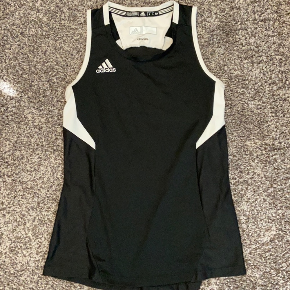 Black & white adidas Tank top